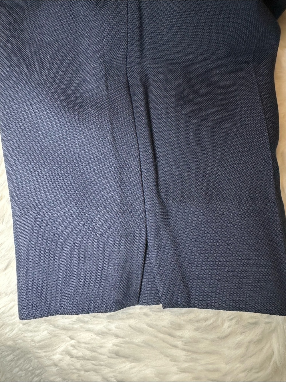 H&M Navy Belted Sleeveless Jumpsuit NWT Size 8 Cropped Tapered Leg - Picture 14 of 16